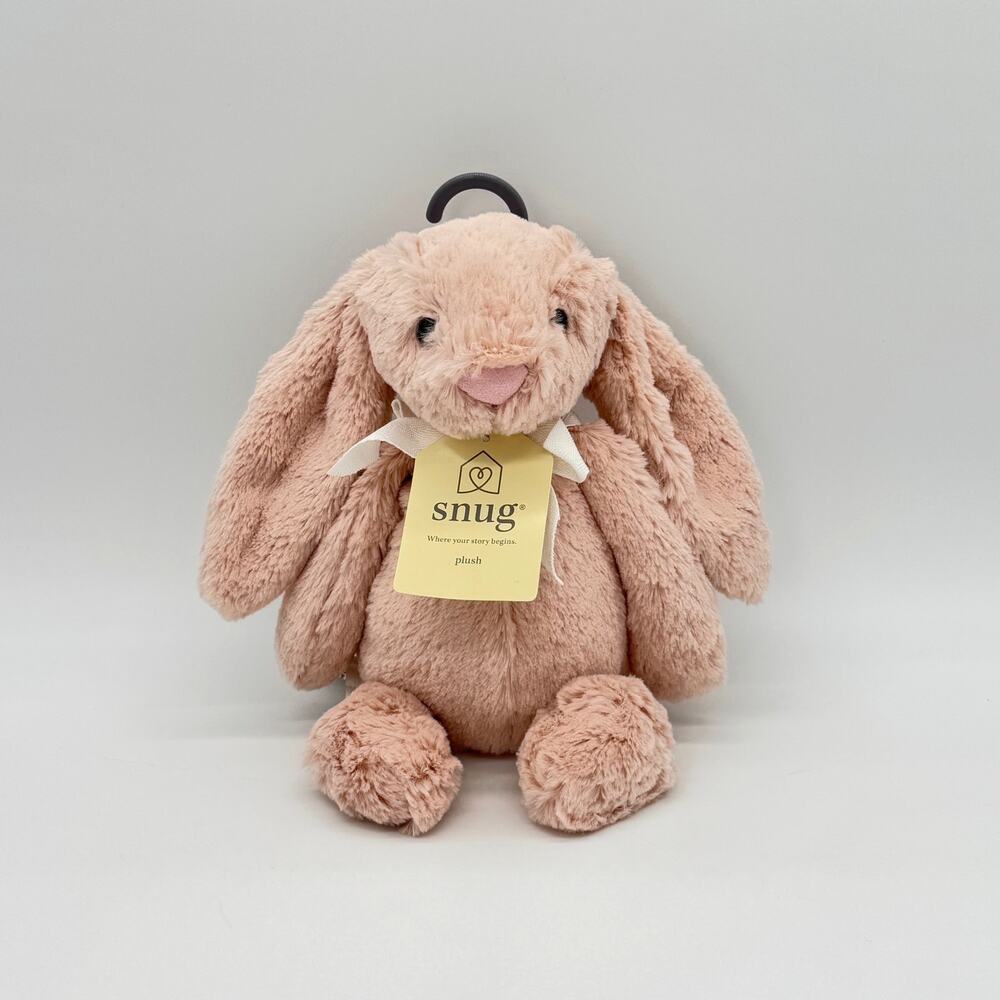 Snug Plush Pink Bunny Stuffed Animal Baby Toy NEW